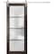 Sartodoors Sturdy Barn Door Frosted Tempered Glass Planum 2132 18x84 Solid Core Modern Interior PLANUM2132BD-S-CA-18 x 84 - alternate 1