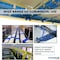 Kable Kontrol Wire Mesh Cable Tray - 8 in W x 6 in D x 5 ft L, Electro-Zinc Plated Steel - Chrome Finish, 40PK KK-8X6X5-EZ-40 - alternate 7