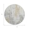 Homeroots 8' Midnight Ivory And Beige Round Abstract Washable Indoor Outdoor Area Rug 643615 - alternate 7