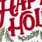 Homeroots 14" X 20" Ivory Red And Green Cotton Happy Holidays Throw Pillow With Embroidery 719252 - alternate 4