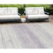 Homeroots 10' X 14' Lavender And Ivory Striped Washable Indoor Outdoor Area Rug 589697 - alternate 1