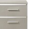 Homeroots 15" X 18" X 25" Silver Wood Veneer (Paper) Nightstand 347545 - alternate 5