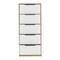Homeroots 18" White Wood Five Drawer Dresser 544008 - alternate 1