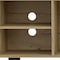 Homeroots 71in Natural Wood Enclosed and Open Storage TV Stand 478334 - alternate 2
