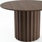 Homeroots 46" Brown Wood Pedestal Base Round Top Dining Table 720938 - alternate 6