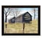 Homeroots Treat Yourself Mail Pouch Barn 4 Black Framed Print Wall Art 404503 - alternate 1