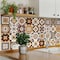 Homeroots 12" X 12" Shades of Brown Mosaic Peel and Stick Removable Tiles 556397 - alternate 7
