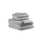 Homeroots Set of Six Light Gray Cotton Quick Dry Terry Cloth Towels, 6PK 700349 - alternate 1