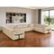 Homeroots Beige Italian Leather Power Reclining U Shaped Ten Piece Corner Sectional With Console 634691 - alternate 16