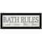 Homeroots Bath Rules 2 Black Framed Print Bathroom Wall Art 406769 - alternate 1