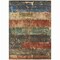 Homeroots 9' X 12' Fern Green Black And Terra Cotta Striped Washable Indoor Outdoor Area Rug 605983 - alternate 7