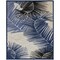 Homeroots 5' X 7' Navy Blue Ivory And Black Palm Leaf Indoor Outdoor Area Rug 550534 - alternate 9