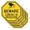 Signmission Beware Cameras in Operation, 10 inch X 10 inch, Aluminum Metal Signs, 5PK OC-A-5Pack-10-327 - alternate 1