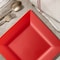 Smarty Had A Party 6.5" Red Square Plastic Salad Plates (120 Plates), 120PK 6976-CASE - alternate 7