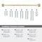 Amerock Mulholland 18 inch 457mm Center-to-Center Champagne Bronze Appliance Pull BP53533CZ - alternate 4