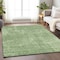 Homeroots 8' X 10' Green And Light Green Geometric Washable Indoor Outdoor Area Rug 594542 - alternate 4