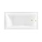 Kingston Brass 60-Inch Acrylic Rectangular 3-Wall Alcove Tub Combo w/ Waste and Overflow Drain, Right Hand Drain CVTDE603122R2 - alternate 4