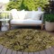 Homeroots 8' Coffee And Gray Round Oriental Washable Indoor Outdoor Area Rug 563759 - alternate 7