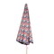 Picnic Time Family Of Brands 5.5 Ft. Portable Beach Umbrella, Vibe Collection - Navy Blue, Orange, & Gray Pattern 822-00-325-000-0 - alternate 9