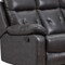 Homeroots Dark Gray Polyester Blend Reclining U Shaped Three Piece Corner Sectional 366224 - alternate 3