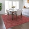 Homeroots 3' X 5' Red And Ivory Geometric Washable Indoor Outdoor Area Rug 602389 - alternate 9