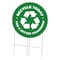 Signmission 24 in Height, 0.04 in Width, Corrugated Plastic, 24" x 24", C-24-CIR-DS-WS- Recycle C-24-CIR-DS-WS- Recycle - alternate 3