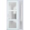 Vdomdoors Front Exterior Prehung FiberGlass Door Frosted Glass / Manux 8552 White Silk / Sidelight and Transo MANUX8552EXD-WS-W30+16 x H80+14-LH - alternate 6
