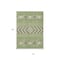 Homeroots 10' X 14' Green Taupe And Ivory Southwestern Washable Indoor Outdoor Area Rug 613902 - alternate 7