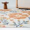 Homeroots 2' X 8' Ivory Orange and Blue Floral Stain Resistant Indoor Outdoor Runner Rug 548899 - alternate 6