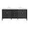 James Martin Vanities Vanity, without top, Carbon Oak, 71.88 in W x 23.5 in D,  485-V72-M-CBO - alternate 1