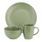 Gibson Home Everyday Plus 12 Piece Round Stoneware Dinnerware Set in Green 142563.12 - alternate 5