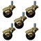 Service Caster 2 Inch Bright Brass Hooded Grip Ring Ball Casters, 5PK SCC-GR01S20-POS-BB-716-5 - alternate 1