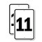 Signmission Sign with Number '11, 12'' X 18'' 2 Signs, Heavy Gauge Aluminum, 2PK A-1218-2PACK-22911 - alternate 1