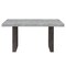 Homeroots 78" Gray Wood Double Pedestal Base Dining Table 642280 - alternate 1