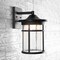 Jonathan Y Campo 10.25" Outdoor Wall Lantern Crackled Glass/Metal Integrated LED Wall Sconce, Black JYL7450A - alternate 6