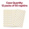Smarty Had A Party White with Gold Dots Paper Dinner Napkins 600 Napkins, 600PK 3193-CASE - alternate 8