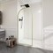 Anzzi Ember Series 74x 34in Framed Arch Fixed Shower Screen Door, Brushed Gold, 8mm Tempered Clear Glass SD-AZ18-01BG - alternate 16