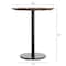 Flash Furniture Commercial 36" RD Natural HPL Tabletop with Black Bar Height RD Base ST-RD36-NAT-TR24B-GG - alternate 7