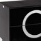 Homeroots 24" Croc Black Lacquer Faux Crocodile 2 Drawer Nightstand 284145 - alternate 5