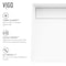 Vigo Starr Modern White Matte Stone 15 in. L x 15 in. W x 5 in. H Square Vessel Bathroom Sink VG04022 - alternate 6