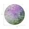 Homeroots 8' Purple Olive Green And Silver Round Abstract Washable Indoor Outdoor Area Rug 617367 - alternate 7