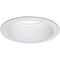 Halo 6'' White Baffle Recessed Light Fixture Trim with 2 Removable Rings RE-6100WB - alternate 1