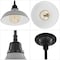 Jonathan Y Jasper 12.25" 1-Light Farmhouse Industrial Indoor/Outdoor Iron LED Pendant, Gray JYL7611D - alternate 8