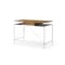 Homeroots 43" Natural and White Writing Desk 543757 - alternate 6