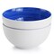 Gibson Home Crenshaw 7 Inch 2 Piece Stoneware Bistro Bowl Set in Blue and White 127295.02 - alternate 6