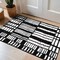 World Rug Gallery Geometric Blocks Area Rug 2 ft x 3 ft Black WR140BLACK2X3 - alternate 1
