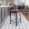 Flash Furniture HERCULES Black Ladder Back Metal Restaurant Counter Stool - Burgundy Vinyl Seat, 2PK 2-XU-DG697BLAD-24-BURV-GG - alternate 9