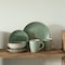Dinewares 32 PC Spin Wash Dinnerware Dish Set for 8 Person, Mugs, Salad and Dinner Plates and Bowls QI004502.GN.2 - alternate 8