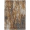 Homeroots 10' X 14' Rust Gray And Ivory Abstract Washable Indoor Outdoor Area Rug 617667 - alternate 8