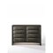 Homeroots 59" Gray Solid Wood Standard Dresser/Chest 318719 - alternate 1